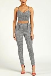  Checker Crop Top