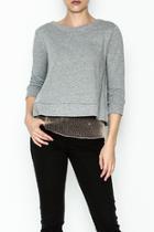  Lace Underlay Sweater