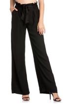  Black Satin Trousers
