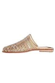  Gold Metallic Mules