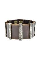  Multi-bar Leather Bracelet