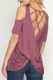  Ariella Cold-shoulder Top