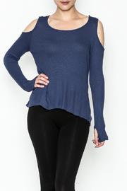  Cold Shoulder Thermal Tee