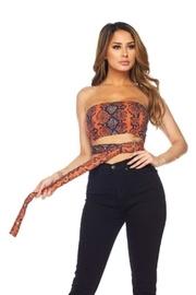  Snakeskin Wrap Top