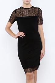  Lace Trim Bodycon Dress