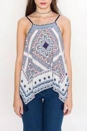  Wila Scarf Hem Tassel Top