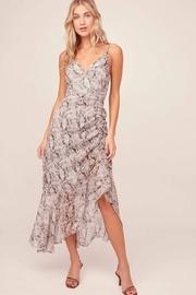  Mariah Python Midi Dress