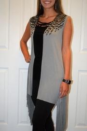  Studded Fringe Vest