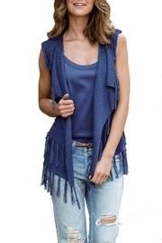  Fringed Open Vest