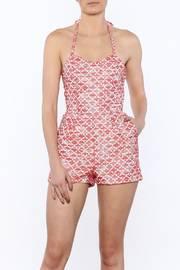  Hot Coral Romper