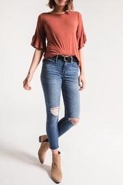  Jersey Ruffle Tee