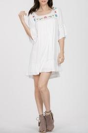  Embroidered White Boho Dress
