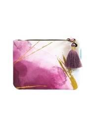  Plum Watercolor Clutch