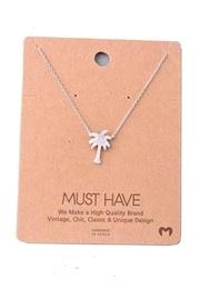  Silver Palmtree Necklace