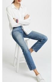  Stripe Track Button-down