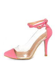 Runway Boutique Pink Clear Heel