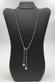  Crystal-bead Lariet Necklace