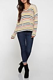  Striped Hooded Sweater