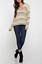  Striped Hooded Sweater