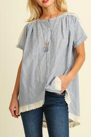 Button-up Striped Tunic