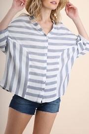  Linen Stripe Top