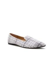  Plaid Pointed Loafers