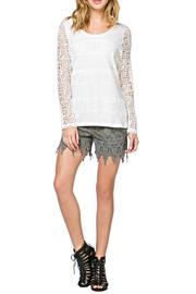  Netting Sleeve Top
