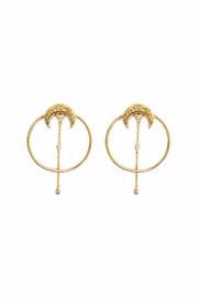 Moon Druzy Hoops