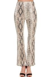  Snake-print High-waist Pants