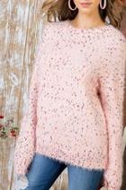  Pink Confetti Sweater