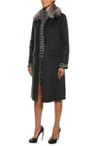  Wool Coat-fur Trim