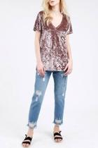  Crushed Velvet T Shirt