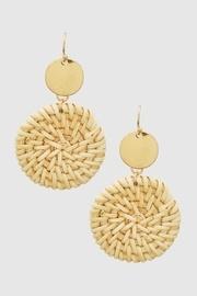  Round Straw Earrings
