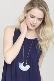  Two-tone Fan-tassel-necklace