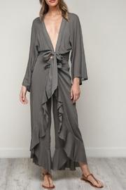  Frayed Woven Blouse