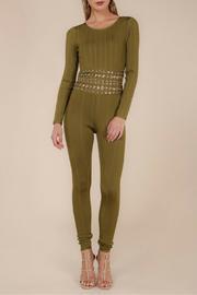  Olive Bandage Jumpsuit