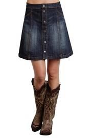  Denim A Line Skirt