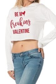  Be-my-freaking-valentine Cropped Hoodie