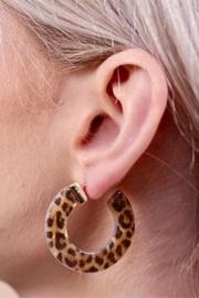  Brown Leopard Hoop