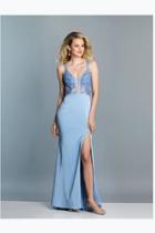  Periwinkle Lace Gown