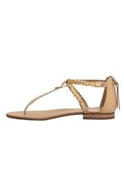  Gold T-strap Sandal