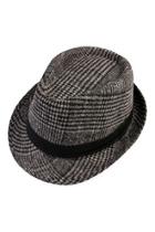  Plaid Short-brim Fedora