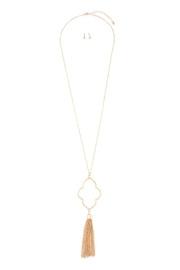  Chain-tasseled-moroccan Pendant-necklace And-earring-set