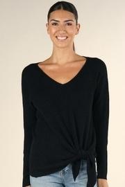  Tabs Tie Front Sweater