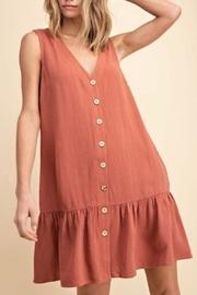  Tiered Linen Dress