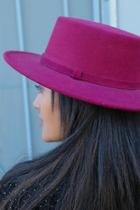  Burgundy Structured Hat