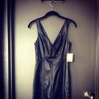  Black Vegan Leather Dress
