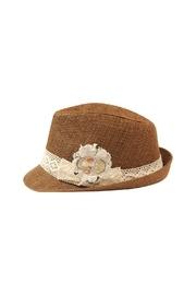  Lace Accent Fedora Hat