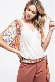  Print Sleeve Top