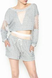  Grey Net Top